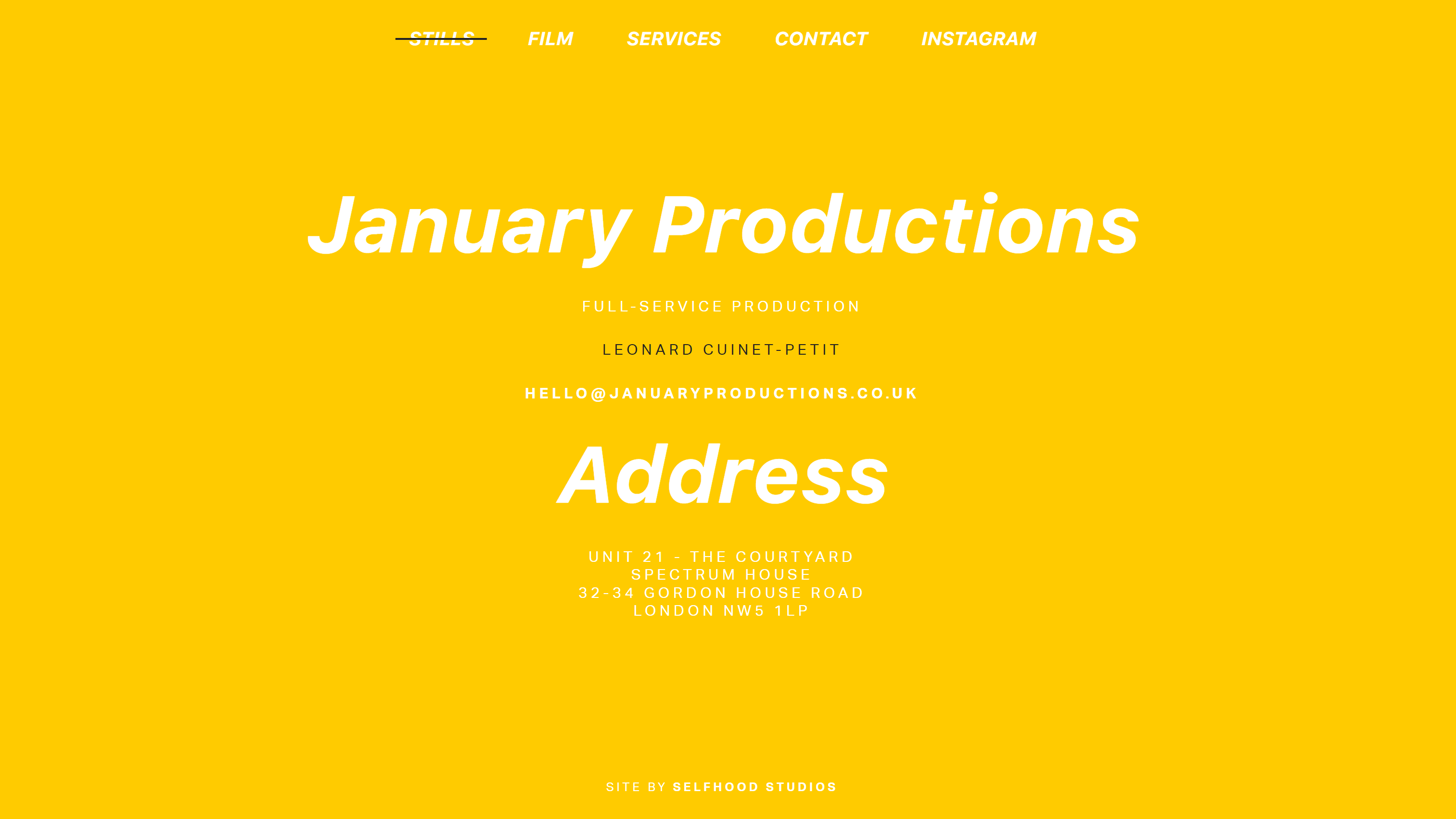 January Productions 2 Selfhood Studios Ltd.